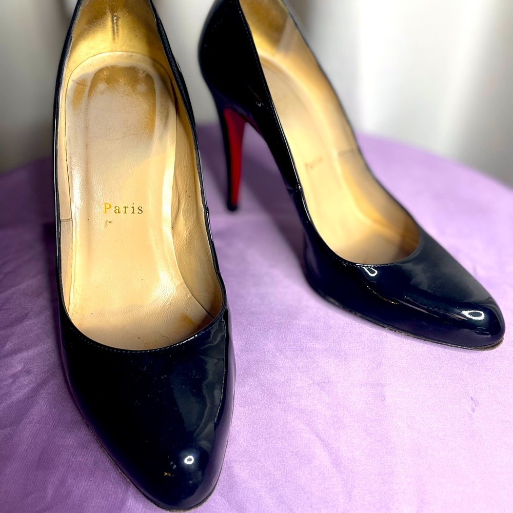 Christian Louboutin Black Patent Heels